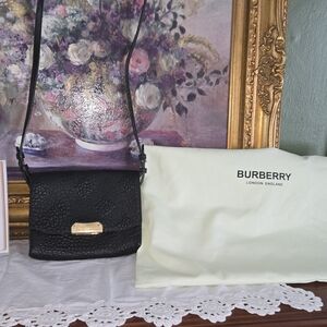 Burberry Black Leather Crossbody Bag